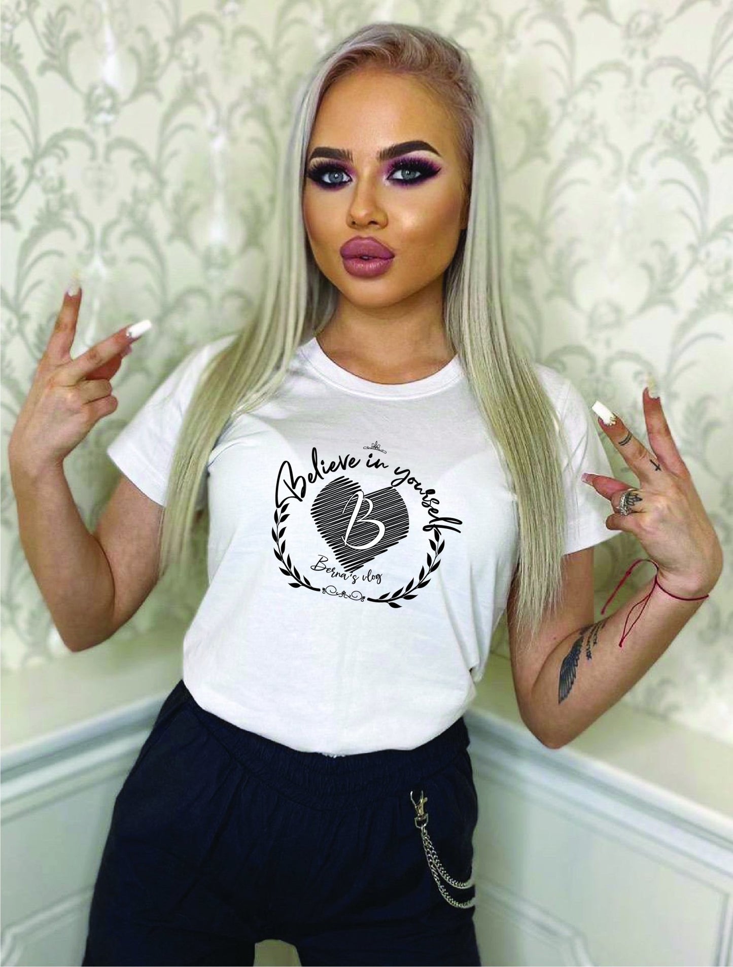 Tricou alb femeie
