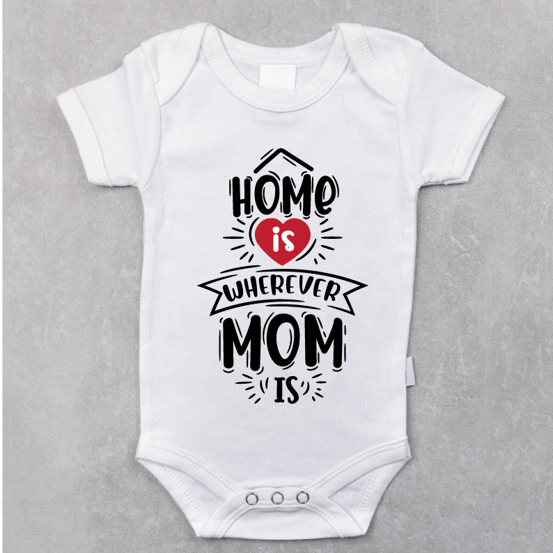 Body bebelusi tricou bumbac, tricou model "Home" - Advrs Romania