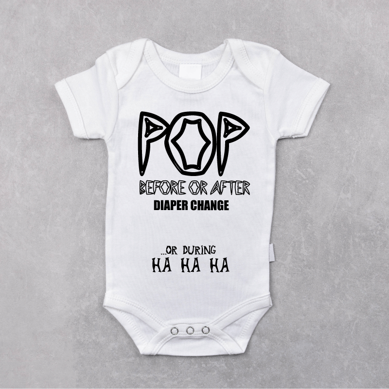 Body bebelusi tricou bumbac, tricou model "Pop" - Advrs Romania
