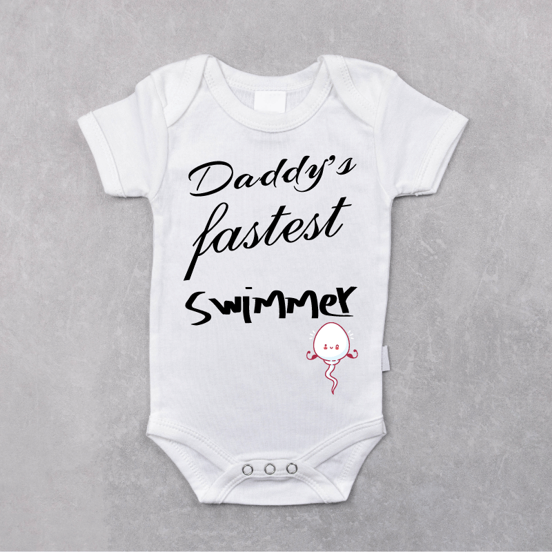 Body bebelusi tricou bumbac, tricou model "Swimmer" - Advrs Romania