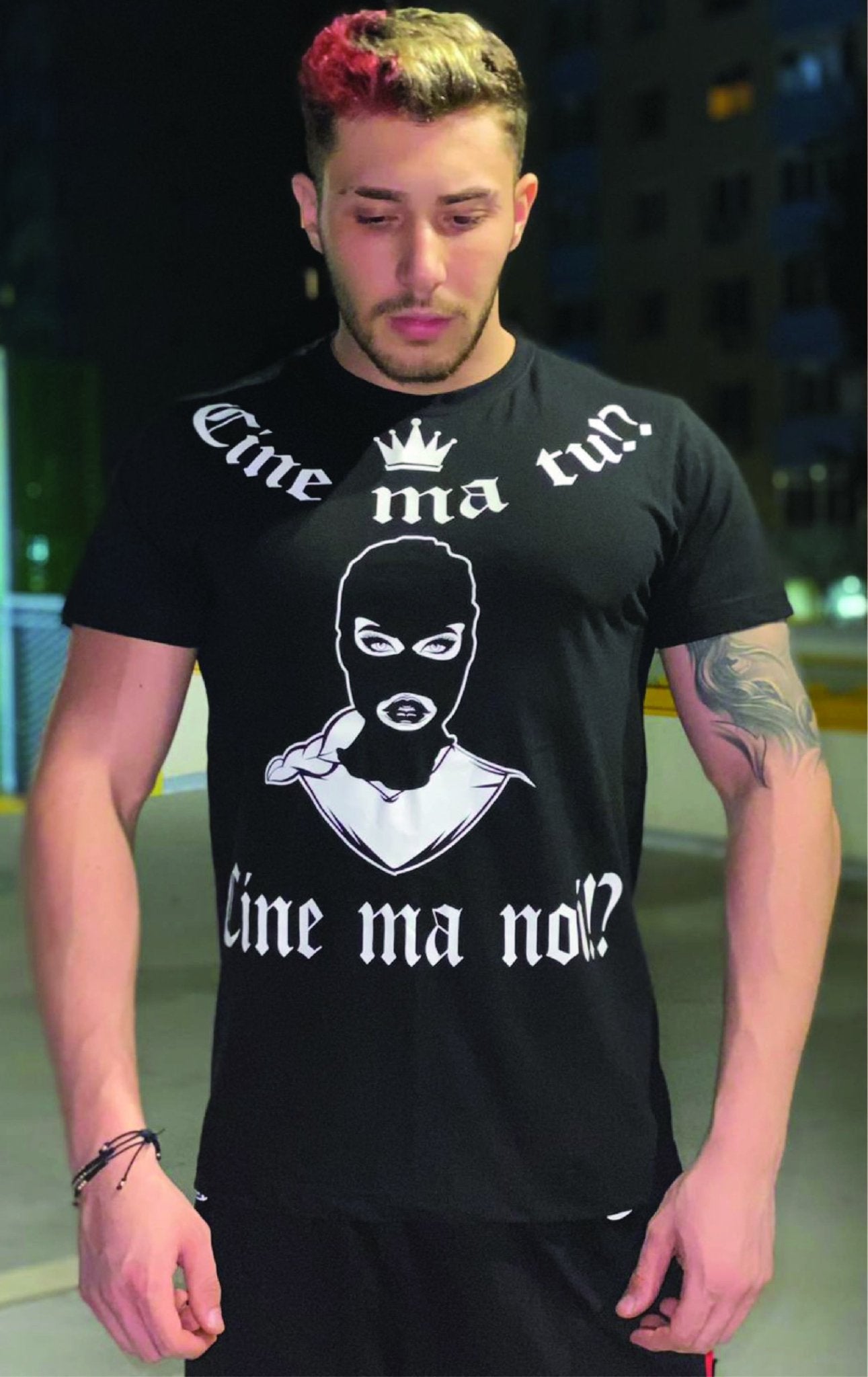 Tricou negru barbat
