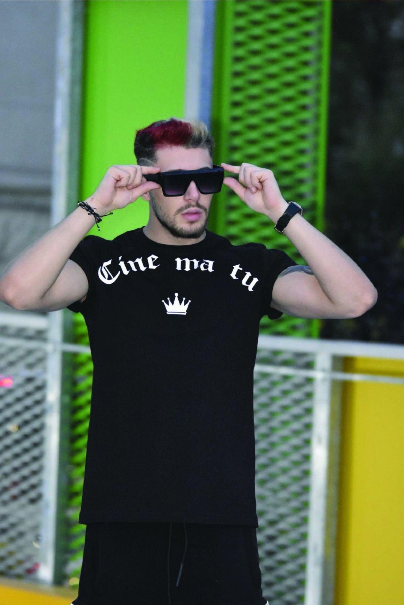 Tricou negru barbat
