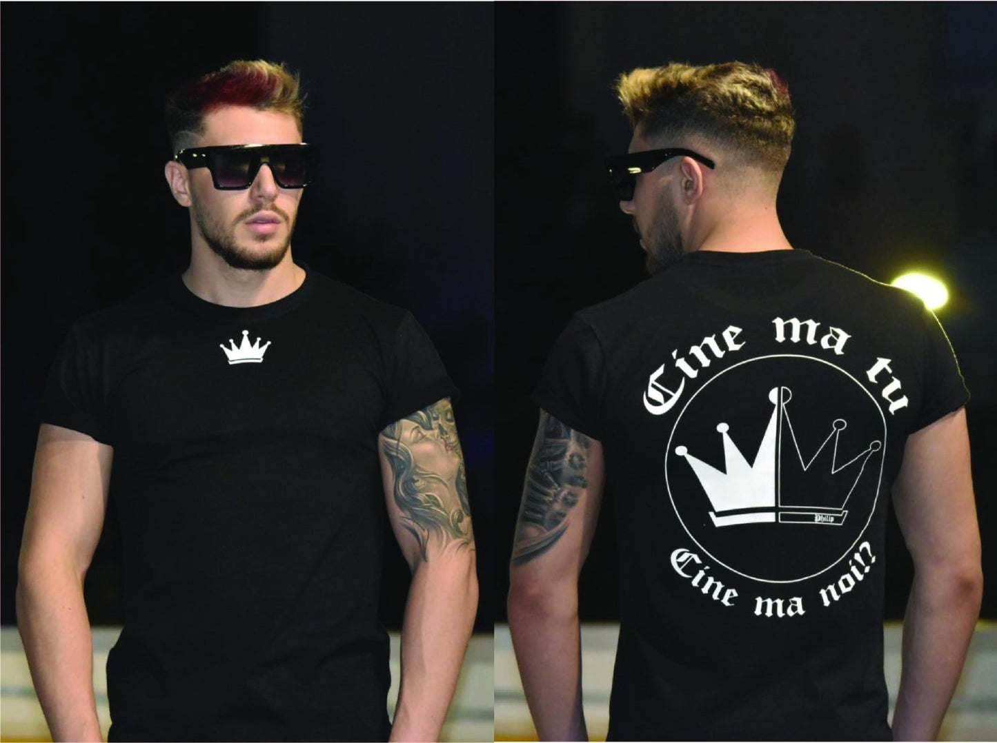 Tricou negru barbat