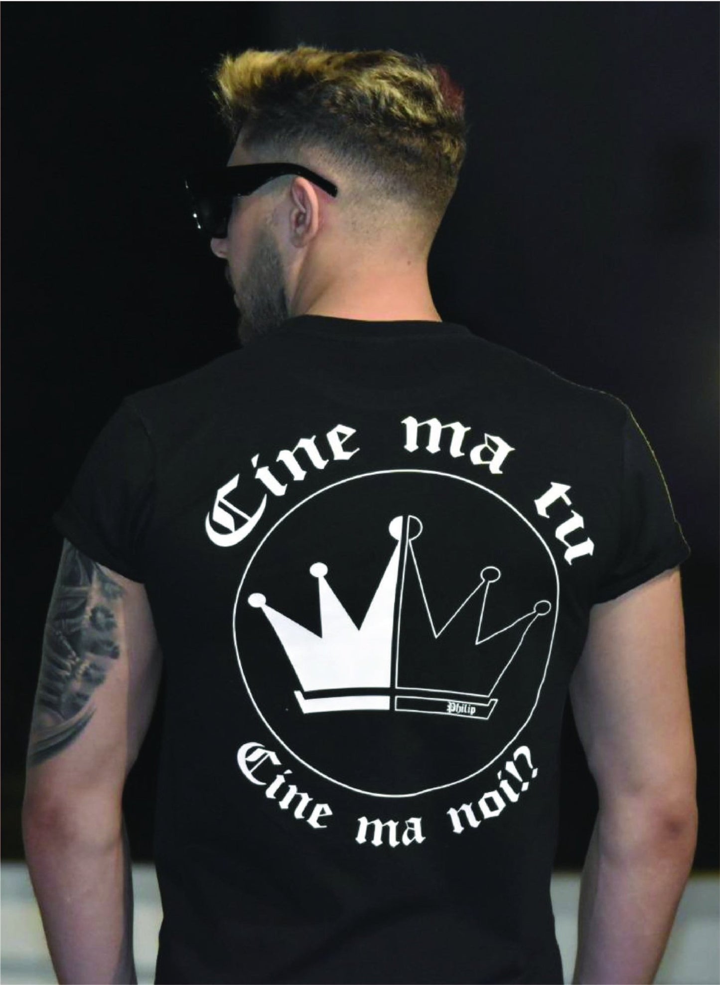 Tricou negru barbat