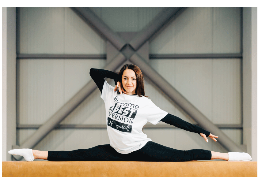 Tricou bumbac alb/negru "Be the best" - Advrs Romania