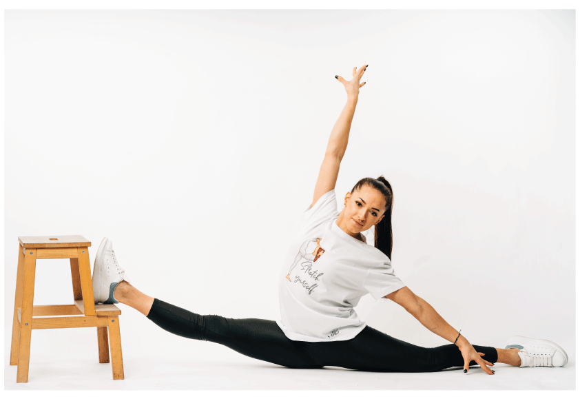 Tricou bumbac alb/negru "Stretch" - Advrs Romania
