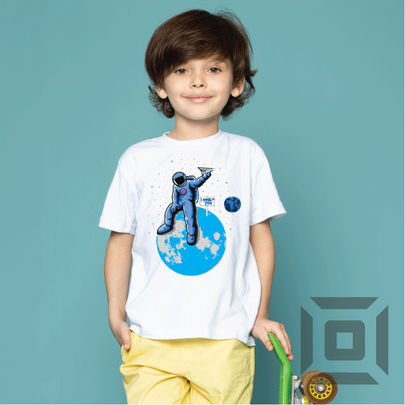 Tricou copii bumbac alb/negru model "Paperplane" - Advrs Romania