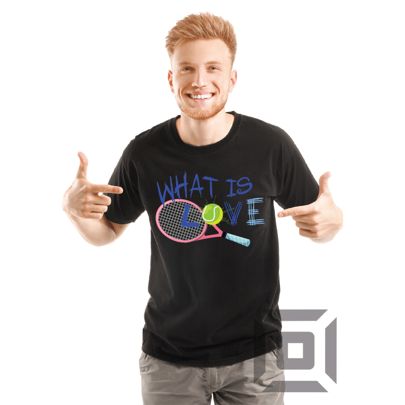 Tricou personalizat barbati / femei, bumbac alb/negru, model "Love", XS-2XL - Advrs Romania