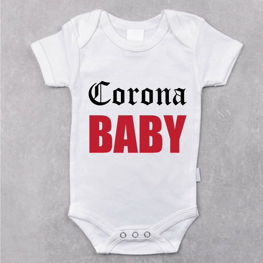 Body bebelusi tricou bumbac, tricou model "Corona baby" - Advrs Romania