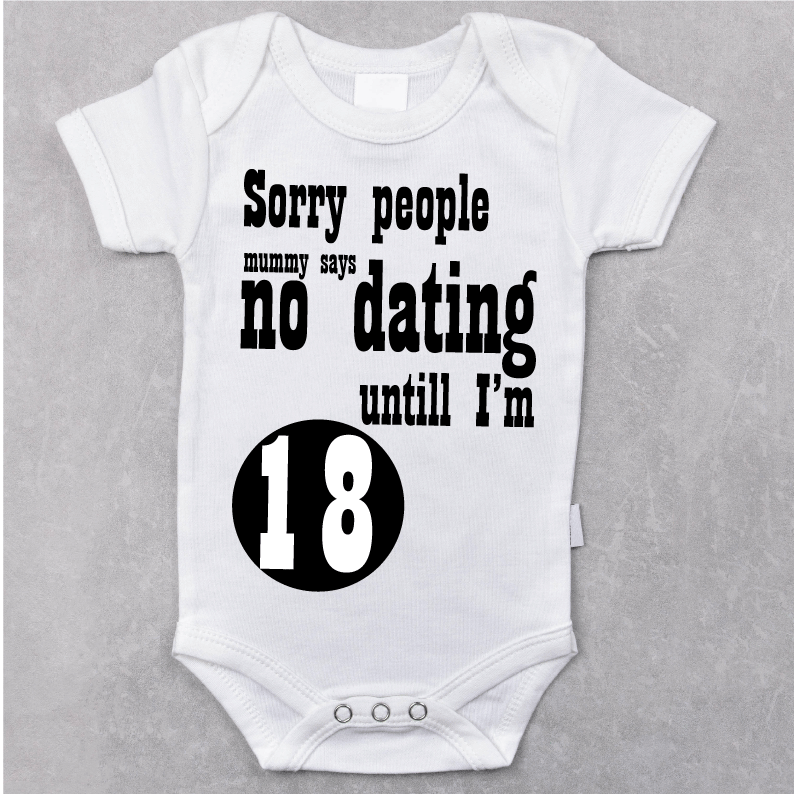 Body bebelusi tricou bumbac, tricou model "No dating" - Advrs Romania