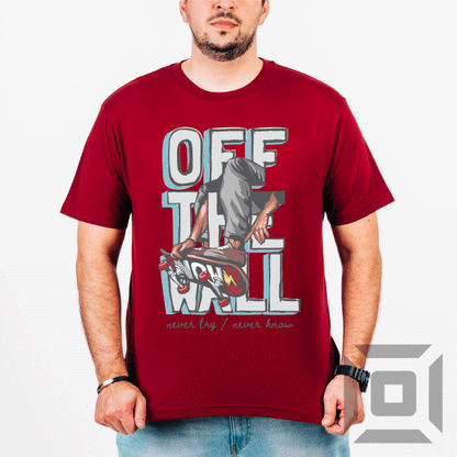 Tricou oversize bumbac organic, model "Off the wall" - Advrs Romania